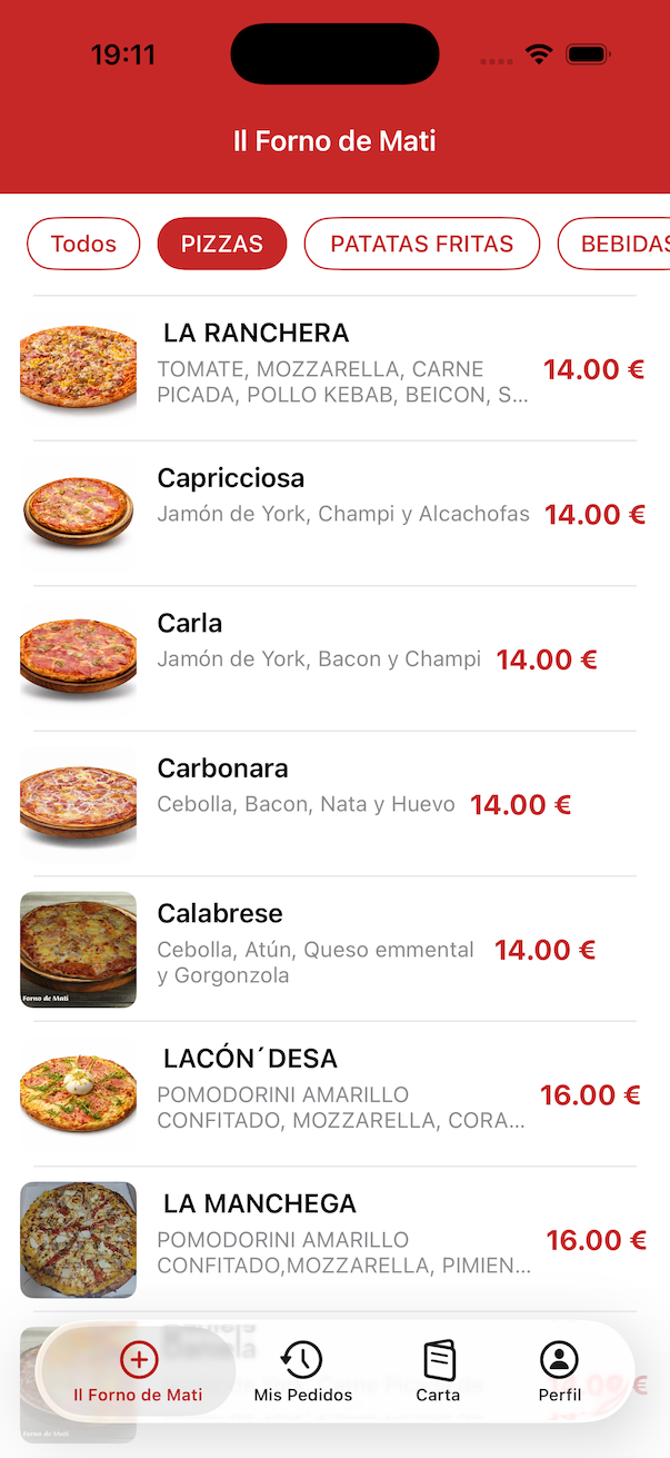 App m&oacute;vil del kiosco